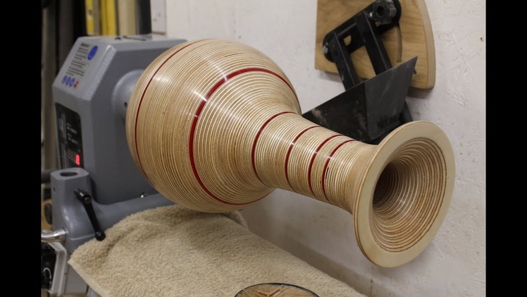 Woodturning - The Plywood and Perspex Vase #RocklerPlywoodChallenge