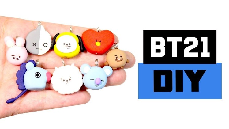 ALL BT21 CHARACTERS TUTORIAL! - Make all 8 BT21 characters using clay