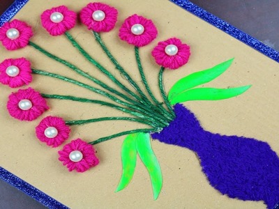 Amazing Crafts Ideas | Craft Ideas Using Woolen & Cardboard - Waste out of best -DIY arts and crafts
