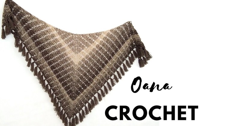 Arrow Scarf.Shawl. Gilet crochet by Oana