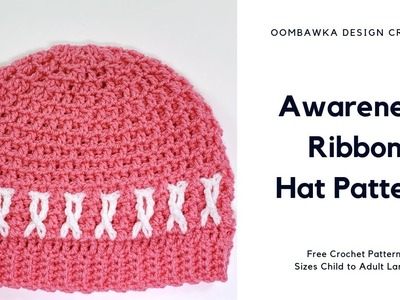 Awareness Ribbon Crochet Hat Pattern