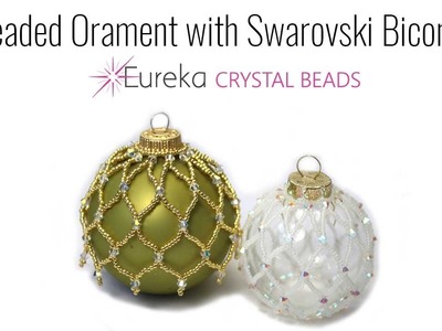 Beaded Ornament with Swarovski Bicones