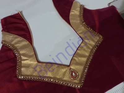 Beautiful model blouse design - For fancy saree || Diwali special