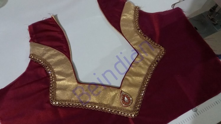 Beautiful model blouse design - For fancy saree || Diwali special