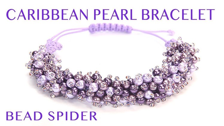 Caribbean Pearl: Macramé Bead Weave Bracelet or Necklace