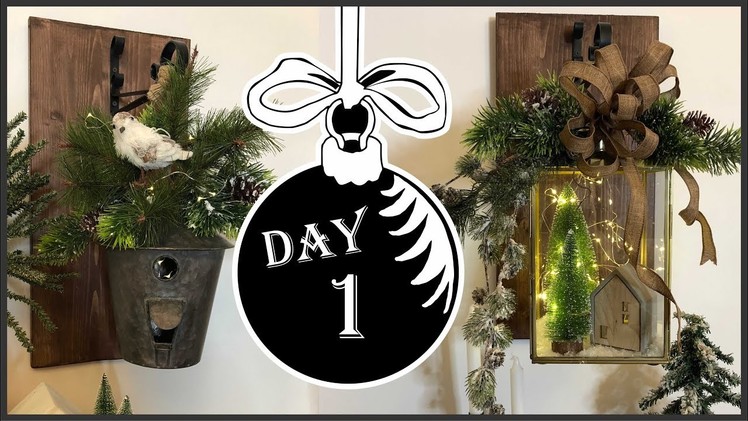 Christmas 2018 Hanging Lantern Sconces DIY  | Winter Wonderland #1