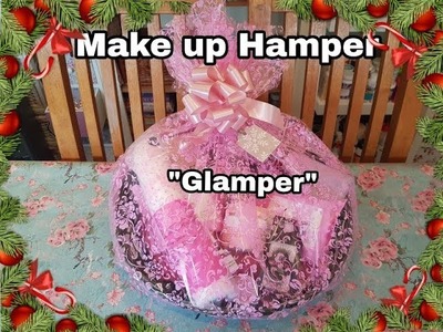 Christmas. Birthday Gift Pamper Make up Hamper "GLAMPER"