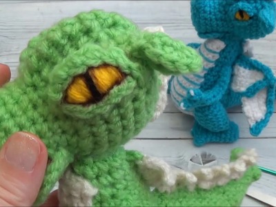 Crochet Along Small But Mighty Dragon Part 20 How To Crochet The Eyes For The Small Dragon
