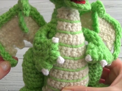 Crochet Along Small But Mighty Dragon Part 23  How To Crochet The  Wing' Outline