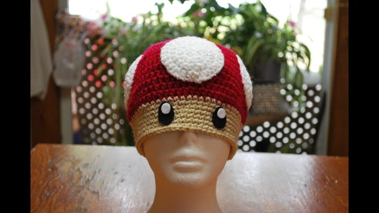 Crochet Mario Mushroom Hat