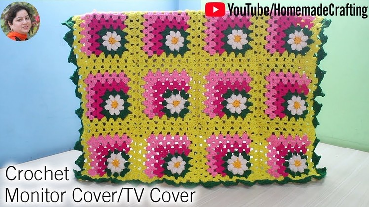[Crochet] Monitor.TV Cover | टीवी.मॉनिटर कवर कैसे बनाएं | Crochet Monitor Cover - by Arti Singh