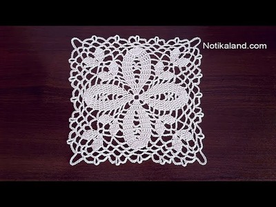 Crochet  motif  Pattern for  Doily Tablecloth Table runner  PART 1