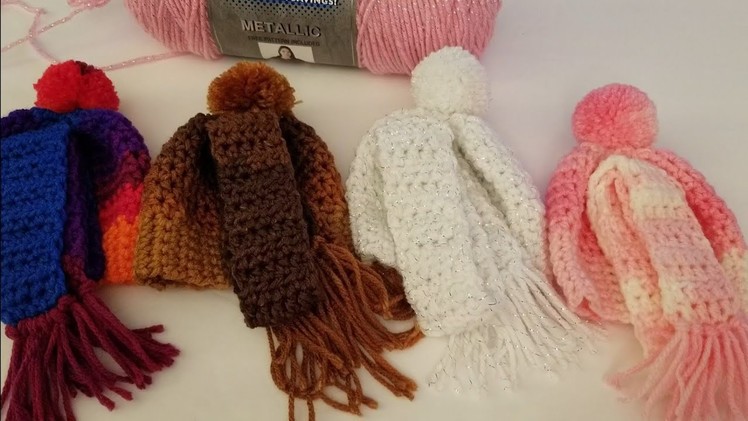 Crocheted AG Hat.Scarf