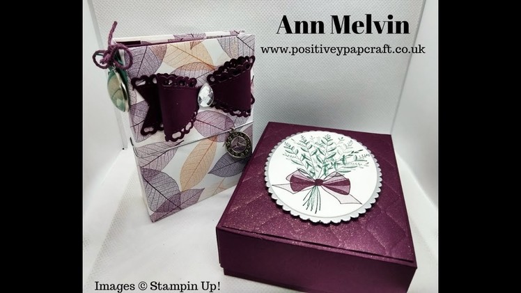 Dinky Waterfall Mini Album With Matching Gift Box! Easy Project :-)