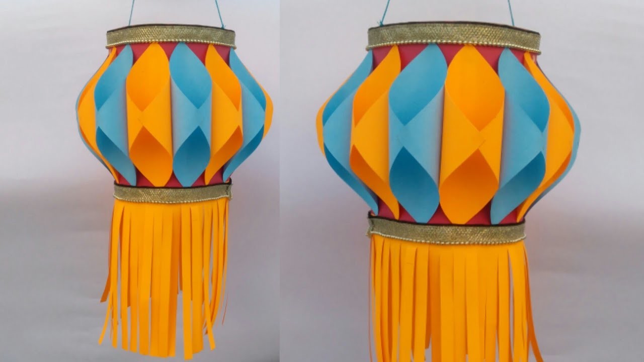 Diwali. Christmas decoration idea, paper lantern, lantern for diwali