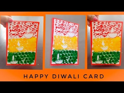 Diwali Crafts for kids | Happy Diwali Card  using Bubble Wrap | Step by Step tutorial| Quicky Crafts