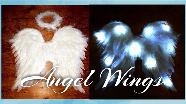 DIY Angel Wings. DIY Angel Wings with lights  ????. Halloween Angel costume. Christmas Angel costume
