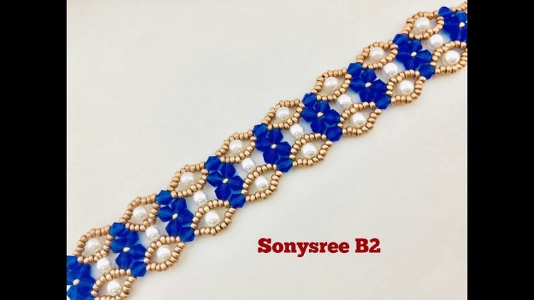 DIY Beaded Bracelet.Please Check Sonysree Creations For the Tutorial
