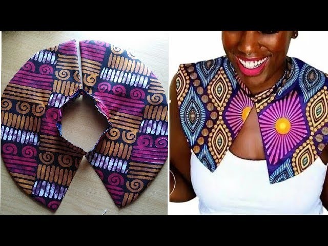 DIY Cape Collar Necklace African Print