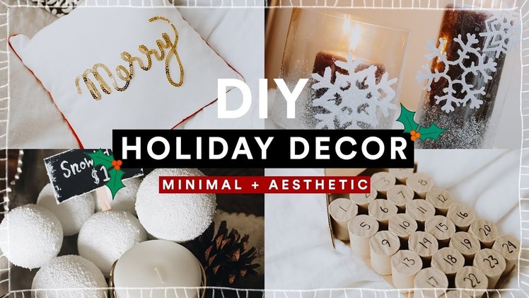 DIY Christmas Room Decor + GIVEAWAY! Cheap + Aesthetic Holiday Decorations. Lone FOx
