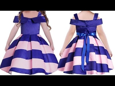 DIY Designer Party Wear Baby Frock Cutting And Stitching Full Tutorial