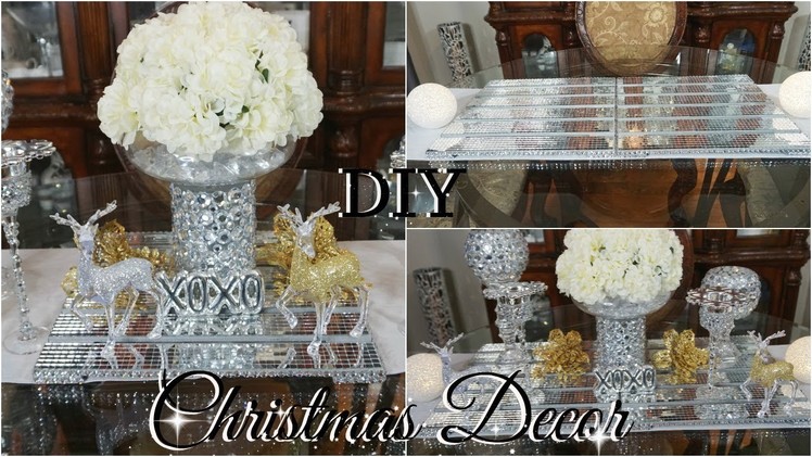 DIY DOLLAR STORE GLAM CHRISTMAS TABLE RUNNER | DIY CHRISTMAS HOME DECOR