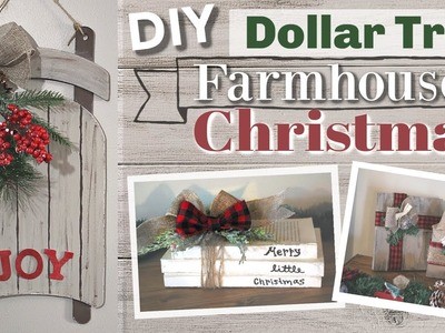 DIY Dollar Tree Christmas 2018 | DIY Dollar Tree Farmhouse Christmas Decor | KraftsbyKatelyn