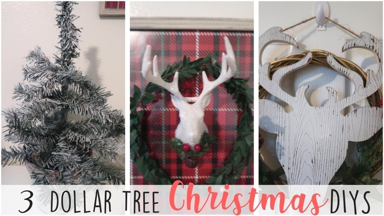 DIY Dollar Tree Christmas Farmhouse Decor | 3 Rustic Christmas DIYS |