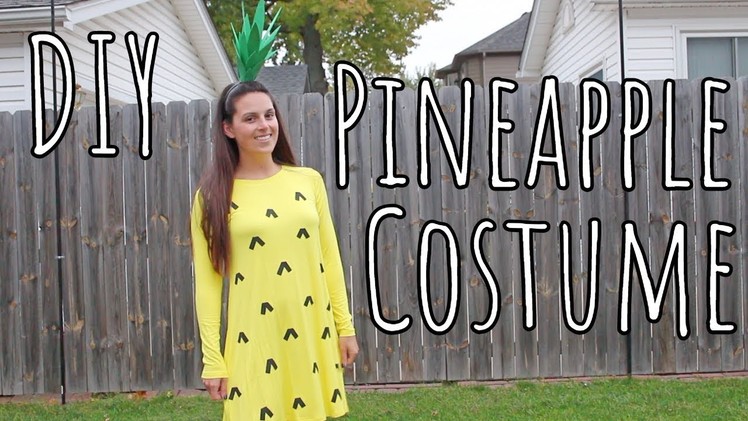 DIY | Easy Last-Minute Pineapple Halloween Costume