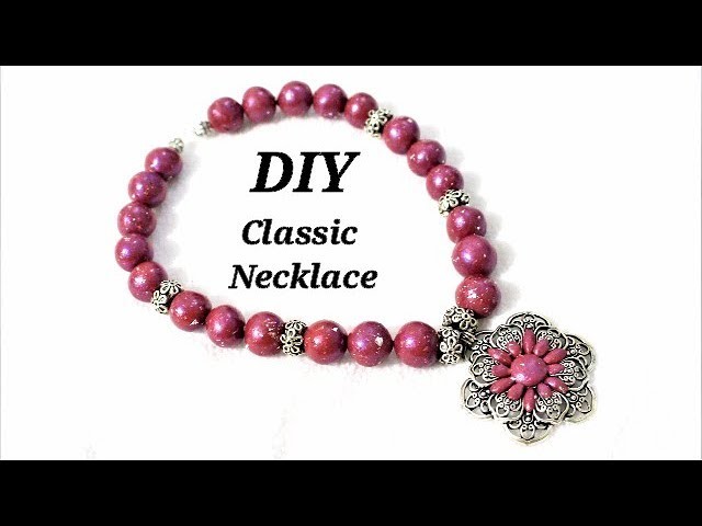 DIY Easy To Make Polymer Clay  Classic Necklace | Jewelry Making Tutorial