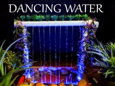 [DIY] How to make Dancing waterfall fountain at home (with PVC and LED Modulator)