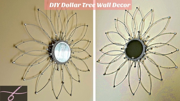 DIY Mirror Wall Decor with Dollar Tree wire wreaths