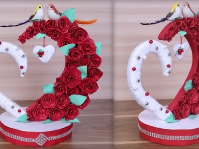 DIY Paper Heart Showpiece || DIY-Gifts Ideas || How to Make  Paper Heart Showpiece ||