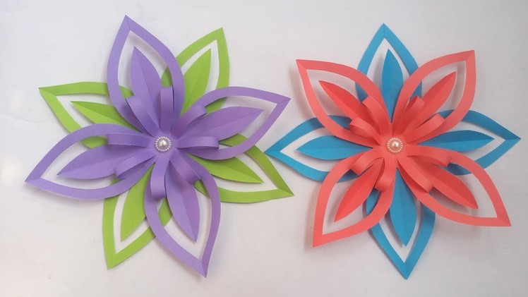 DIY: Paper Snowflake!!! How to Make Beautiful 3D Snowflake for Christmas Decoration!!!