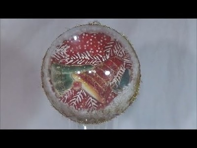 DIY plexiglass Christmas ball-The bell.Χριστουγεννιάτικη μπάλα πλεξιγκλάς