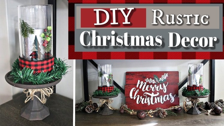 DIY Rustic Christmas Decor 2018 | Dollar Tree Cozy Christmas Decor | KraftsbyKatelyn