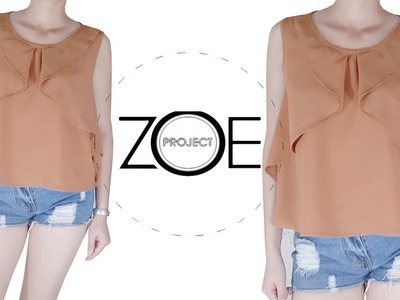 DIY sewing sleeveless blouse | free pattern ep13 | zoe diy