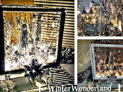 DIY Winter Wonderland Display Box w. Lights | DIY Christmas Decor Ideas | DIY Dollar Tree Christmas