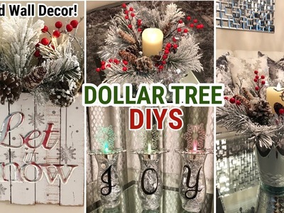 Dollar Tree Christmas DIY | Winter Glam Decor