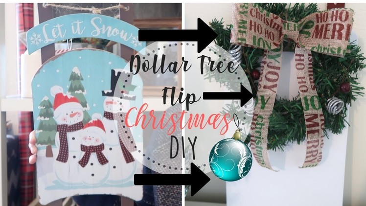 Dollar Tree Christmas DIY | Christmas Decor DIY | Dollar Tree Sled | Dollar Store Flip