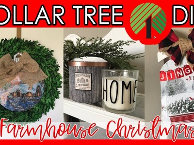 ???? DOLLAR TREE DIY CHRISTMAS DECOR 2018 | FARMHOUSE, RUSTIC & BUFFALO CHECK