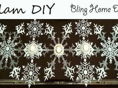 Dollar Tree DIY Glam Snowflake Christmas Table Runner