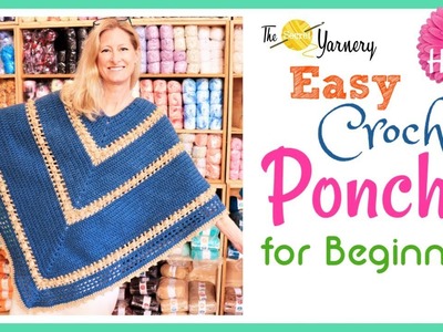Easy Crochet  Popcorn Poncho for Beginners - LEFT HANDED
