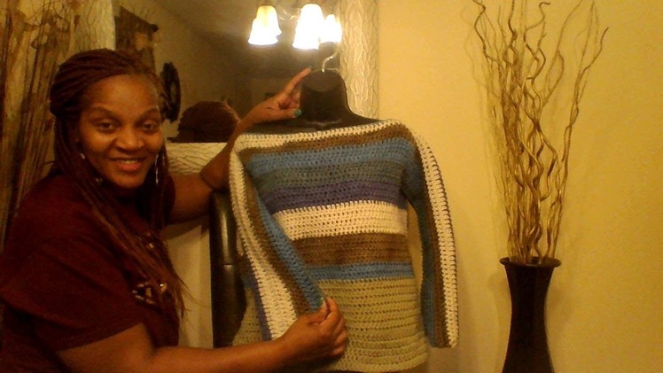 Easy Crochet Sweater Tutorial  PART 2