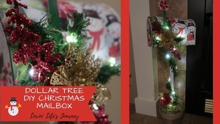 Easy Dollar Tree DIY Christmas Mailbox Decor