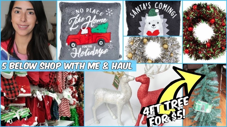 FIVE BELOW CHEAP CHRISTMAS DECOR 2018 COME WITH ME & HAUL