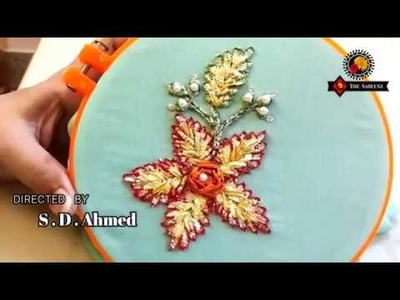 Gota embroidery-how to make double layer flower tutorial in urdu