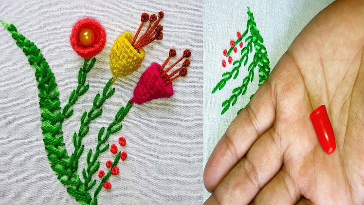 Hand Embroidery Amazing Trick | Sewing Hack Easy Embroidery Trick.