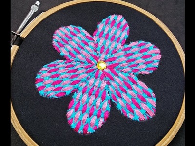 Hand Embroidery - Fancy Checkered Stitch