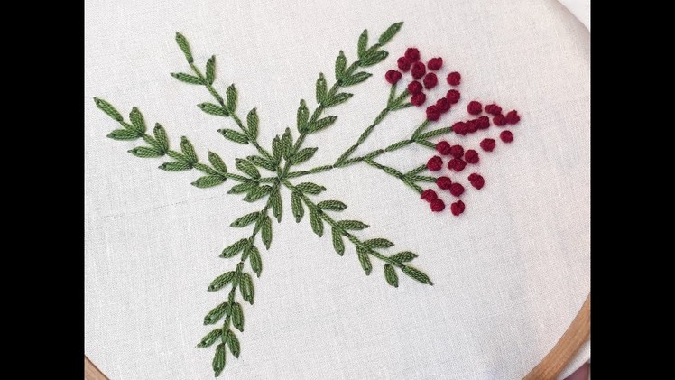 Hand embroidery French knot stitch | French knot stitch tutorial